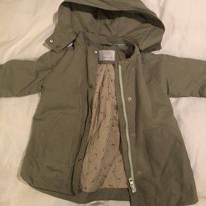 Zara sage colored parka